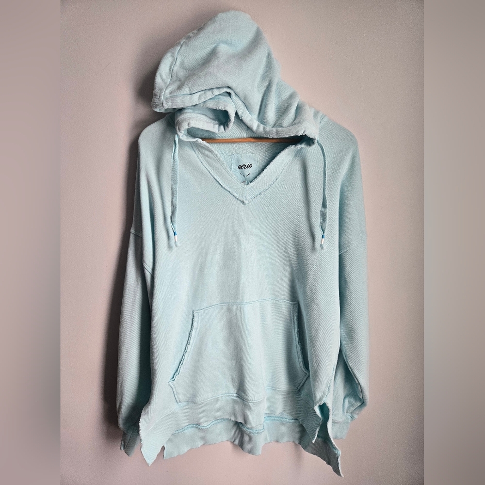 AERIE Light Aqua Blue Women's Hoodie